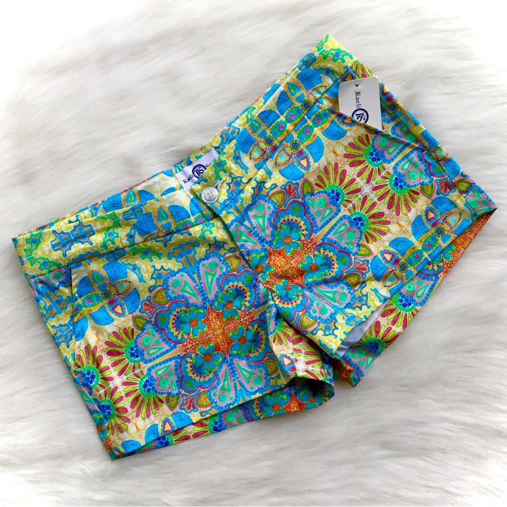 ⚜️New Kaeli Smith Colorful Print Shorts